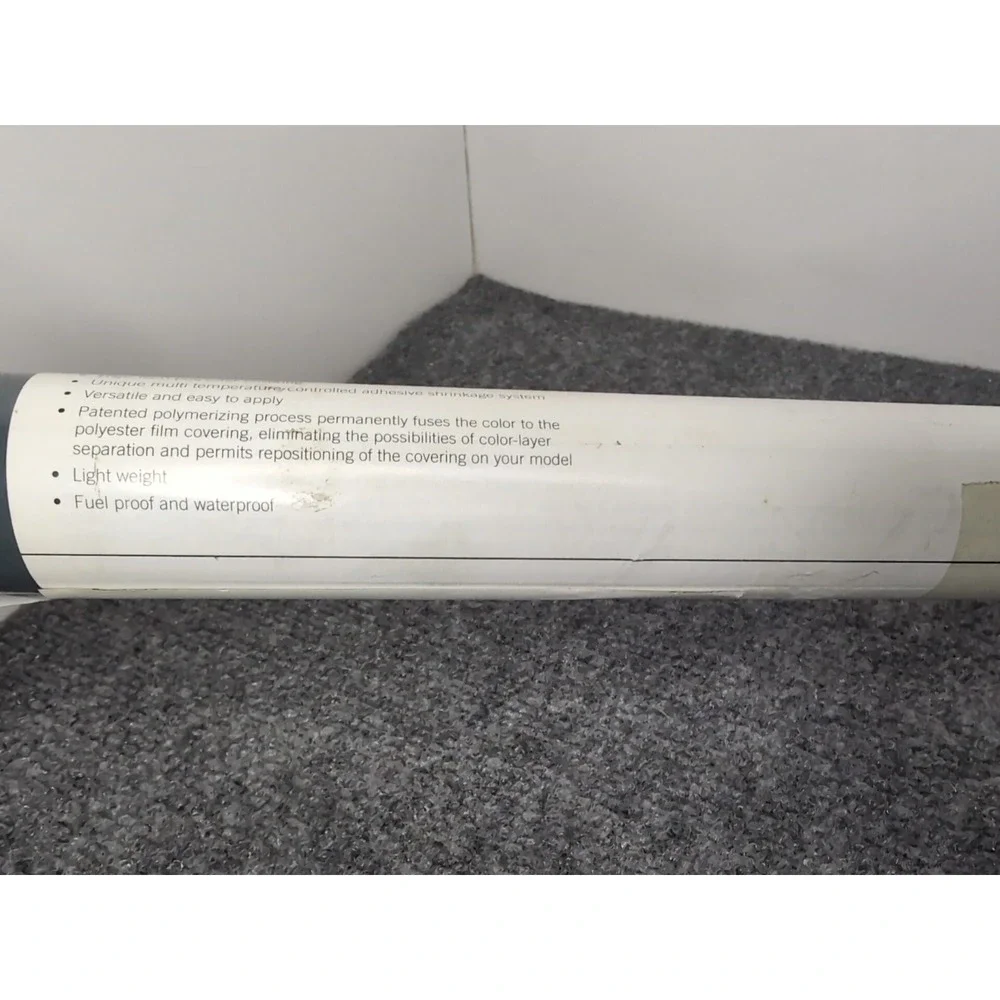 Hangar 9 Ultracote Multi-Temp Thermal Shrink Airplane Covering Dark Gray READ‎